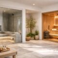 découvrez nos espaces bien-être et spa à domicile, intégrant hammam, sauna et une décoration zen minimaliste pour une relaxation optimale chez vous.